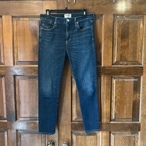 AGOLDE Sophie Crop Jeans Womens 29 High Rise Skinny Starland Dark Wash Stretch